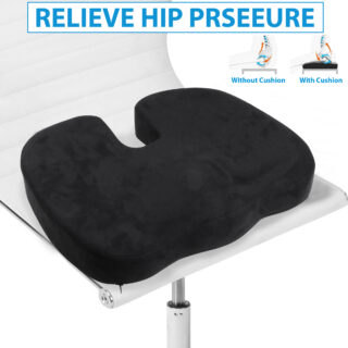 Coccyx Cushion Seat for Tailbone Pain, Sciatica, Lower Back Support and Pain Relief Ventilated Seat Cushion