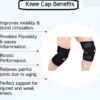 •Total ortho care - Functional Hinge Knee Support Joint Protection Open Patella Hinge Brace Knee Support Free Size Black - Image 7